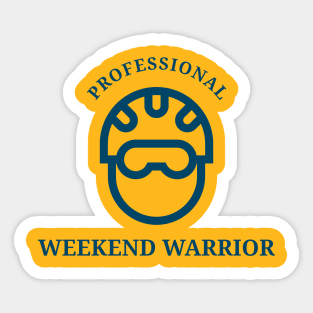 PROFESSIONAL WEEKEND WARRIOR CYCLING Sticker